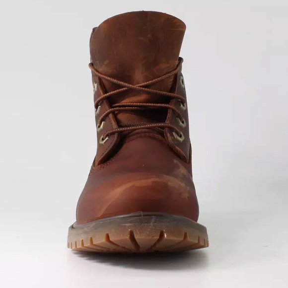 Timberland Waterville Brown Nubuck Leather Womens Lace Up Boots 8305R - Picture 4 of 6